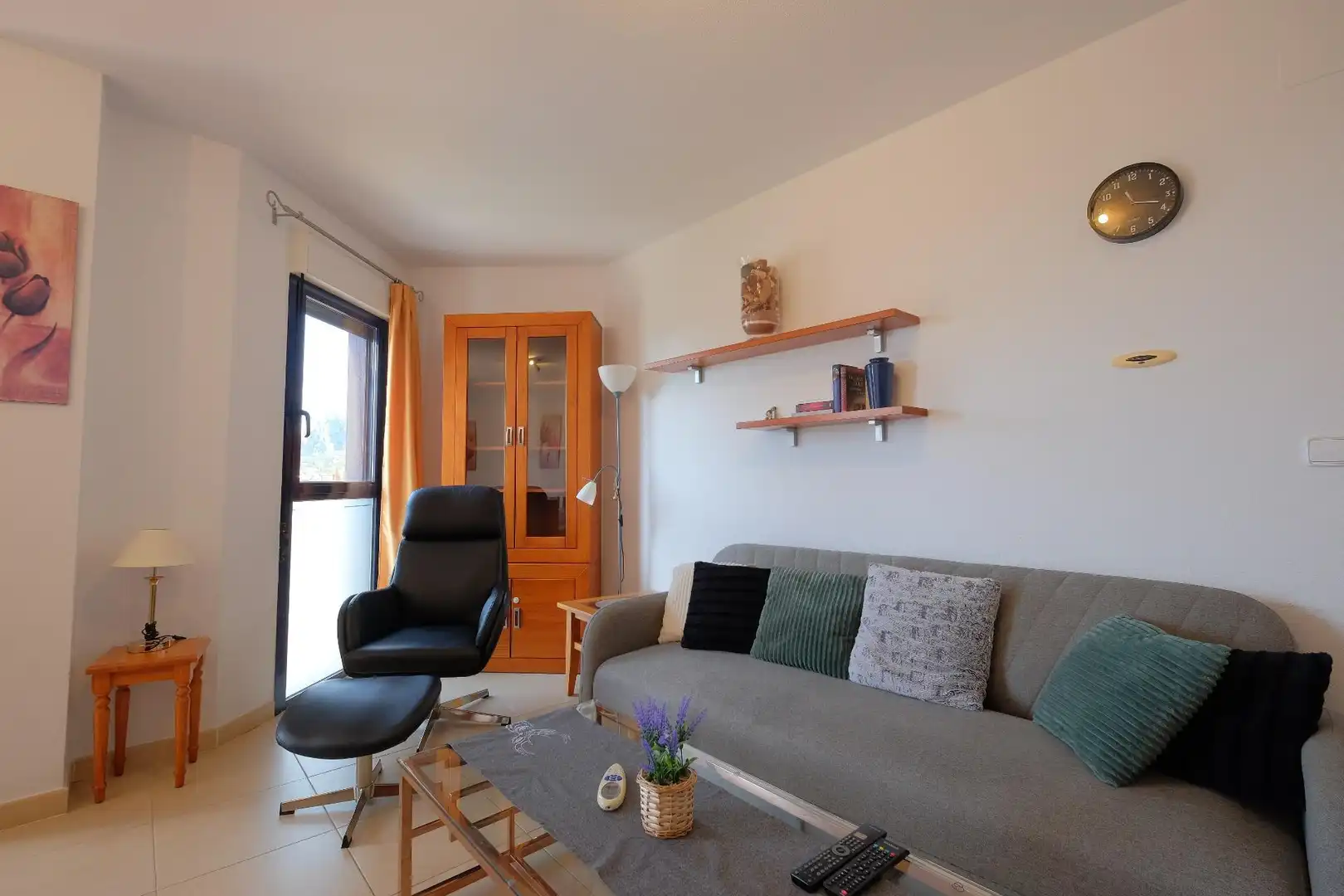 Living room of Attic for sale in Calpe / Calp  with Air Conditioner, Heating and Private garden
