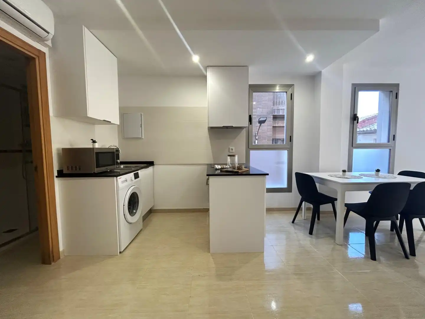 Cocina de Apartamento de alquiler en Burriana / Borriana con Aire acondicionado, Calefacción y Amueblado