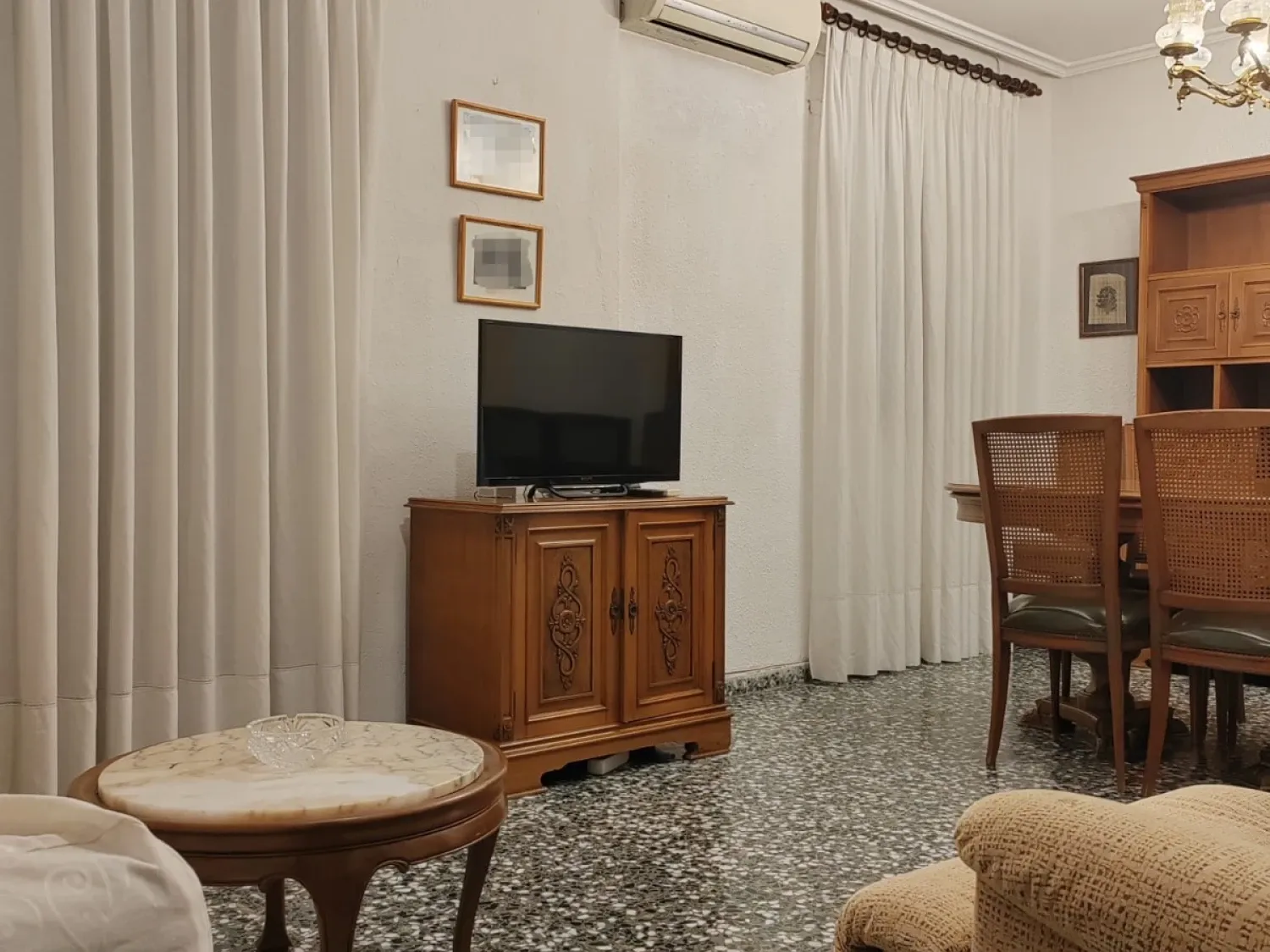 Living room of Flat to rent in  Valencia Capital  with Terrace, Furnished and Balcony