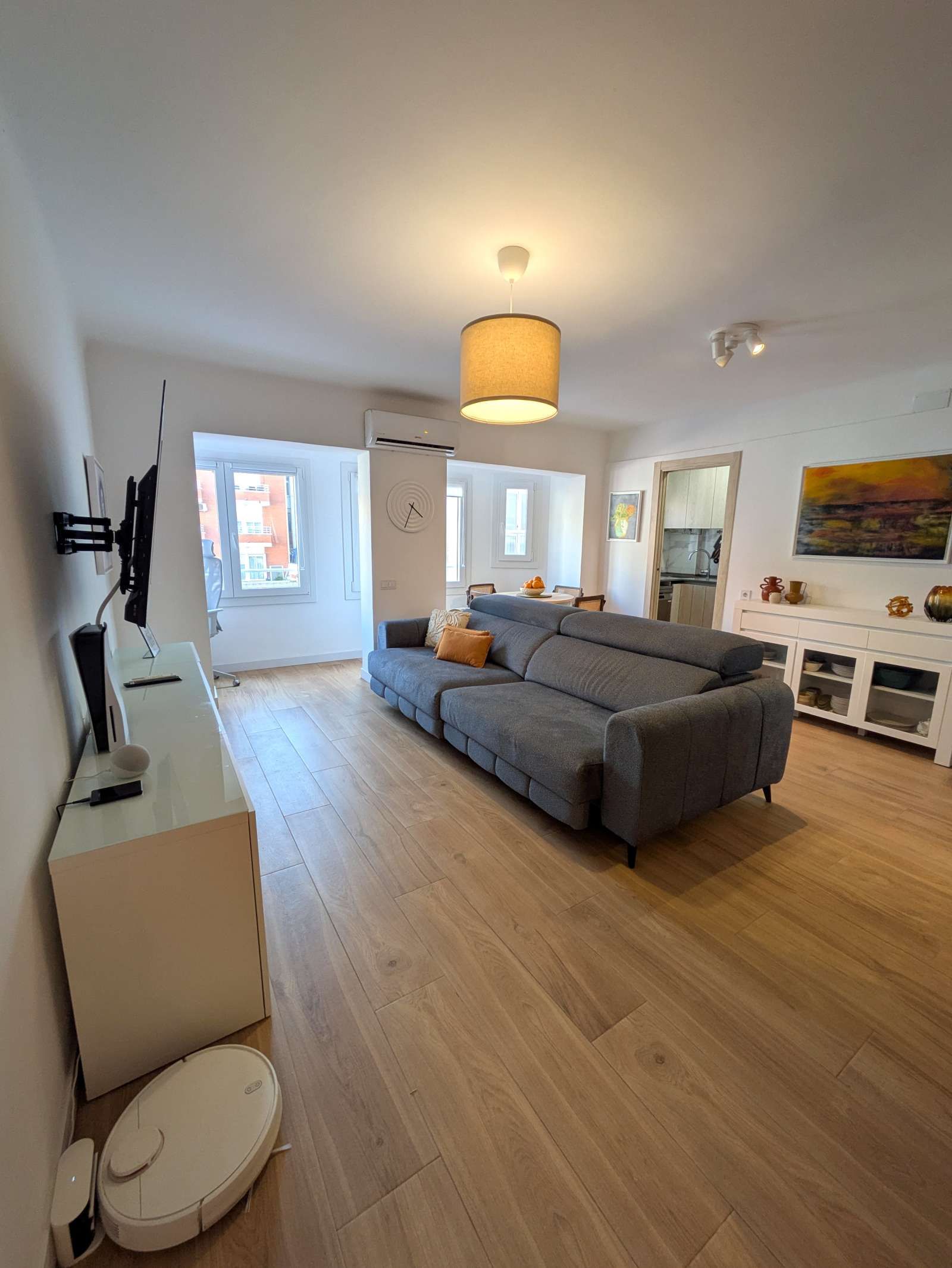 Sala d'estar de Apartament per a compartir en Santa Coloma de Gramenet amb Aire condicionat i Terrassa
