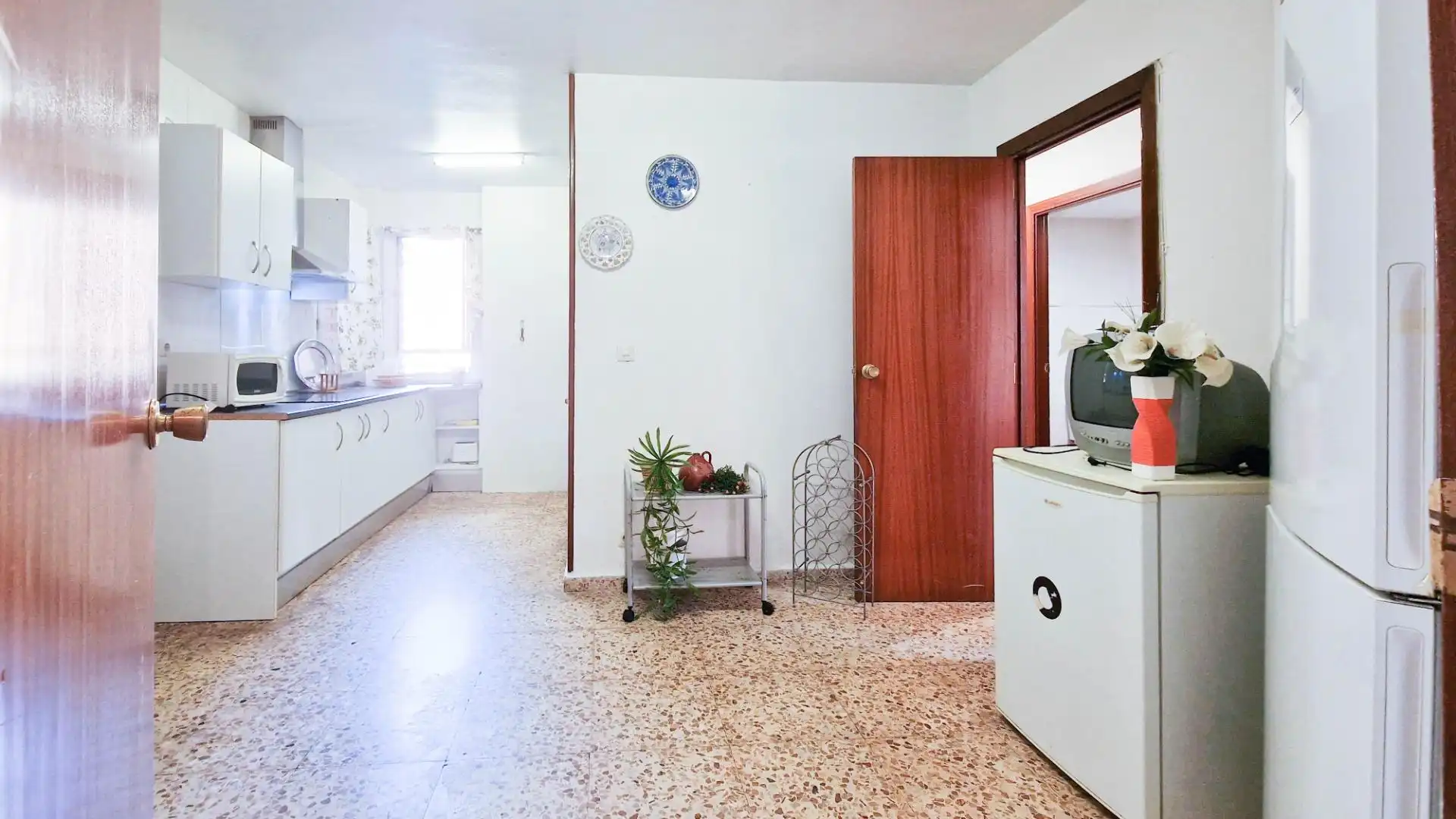 Küche von Wohnung zur Miete in Badajoz mit Privatgarten, Möbliert und Balkon