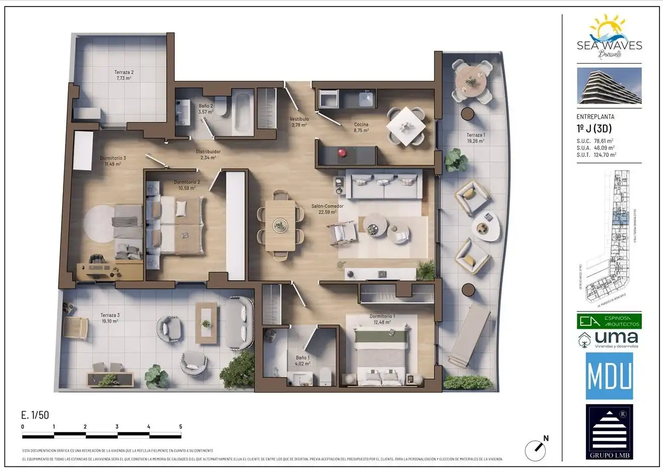 Piso con piscina en venta en Avenida Avinguda del Marquès de Benicarló, imagen 2