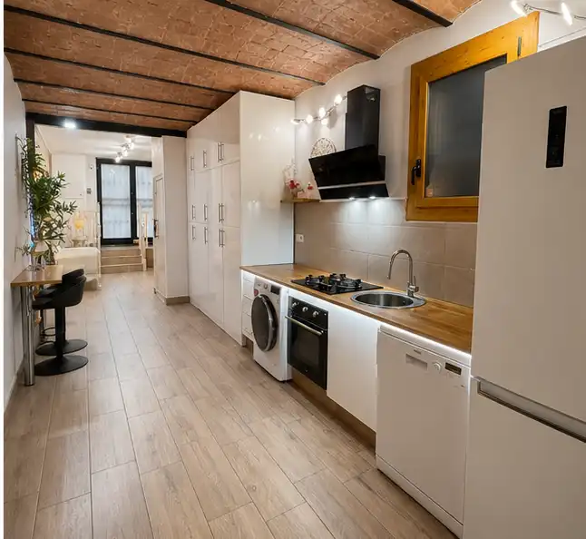 Küche von Wohnung zum Verkauf in Barcelona mit Terrasse