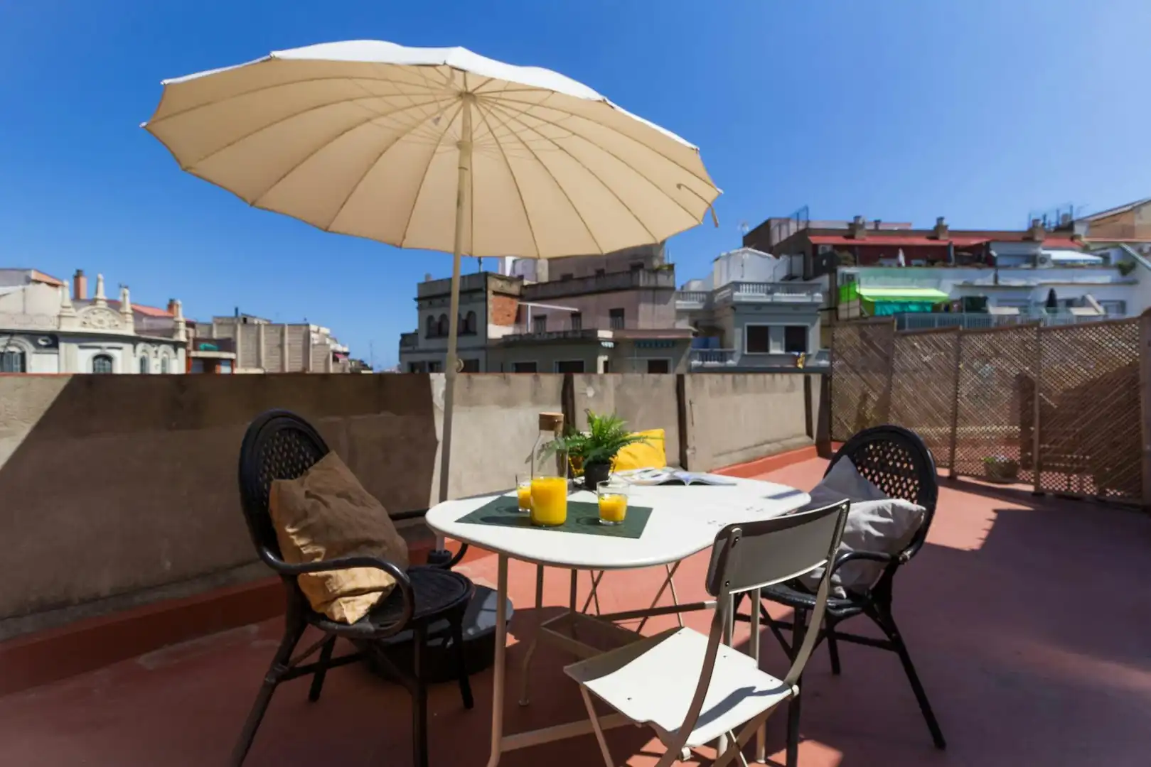 Terrace of Flat for rent in Barcelona  with Air Conditioner, Heating and Furnished