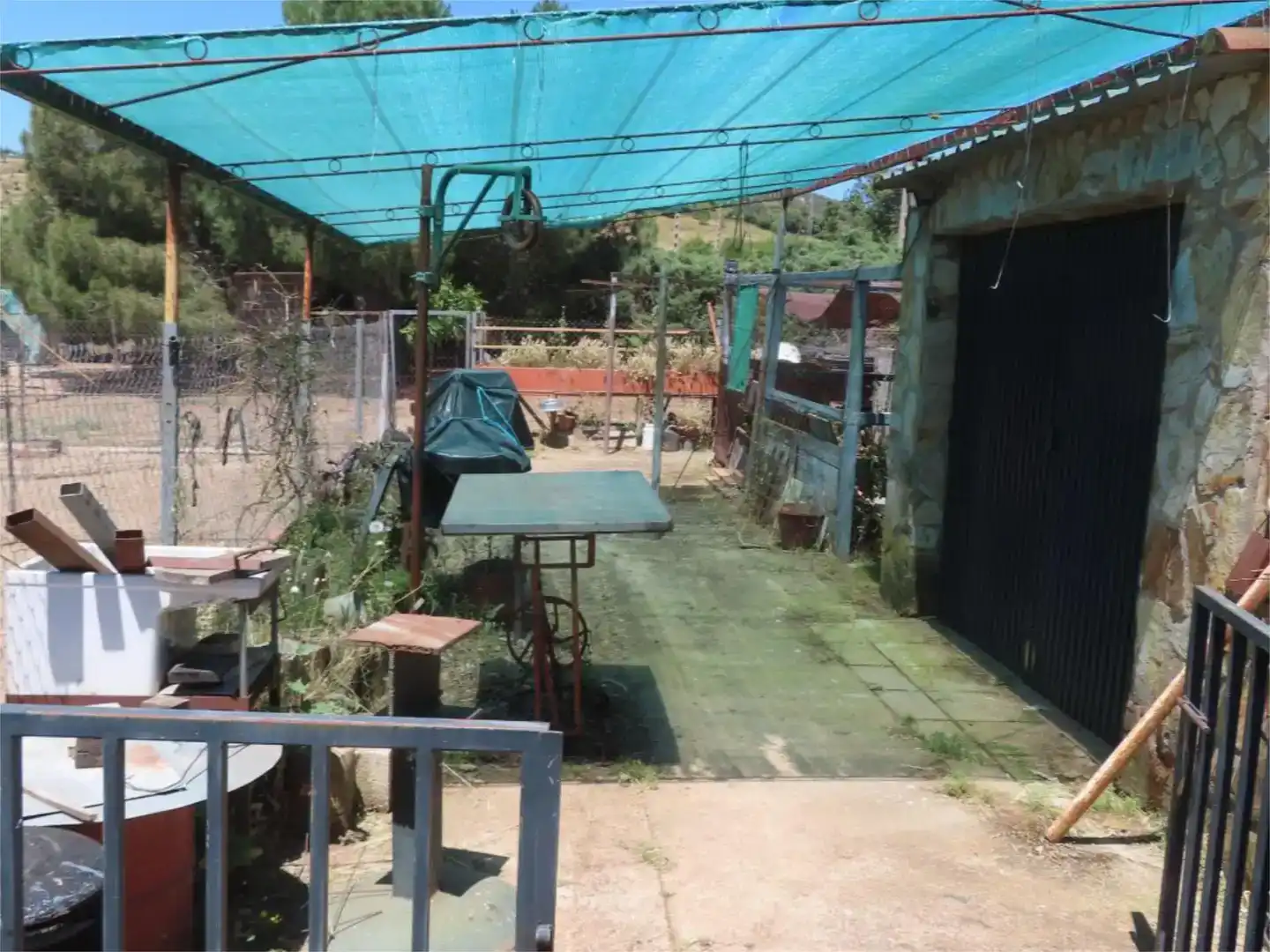 Terrassa de Finca rústica en venda en Villar del Rey amb Aire condicionat, Jardí privat i Traster