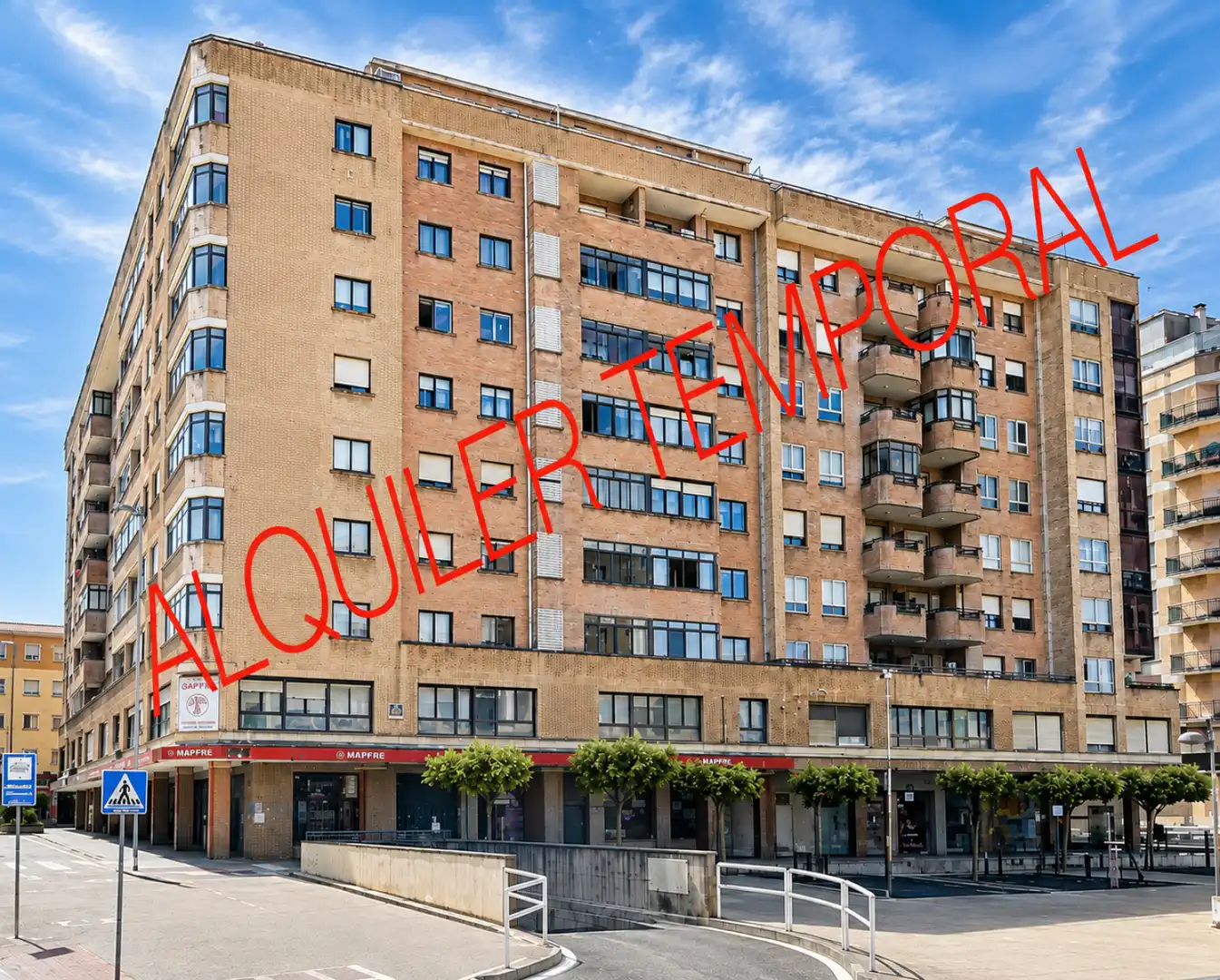 Exterior view of Flat for rent in Burlada / Burlata  with Heating, Parquet flooring and Terrace