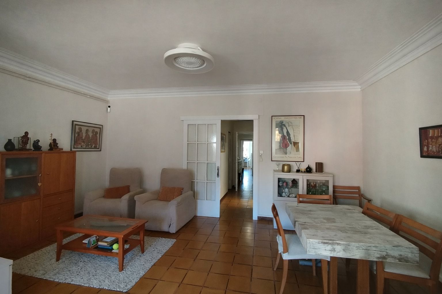 Sala d'estar de Pis en venda en  Barcelona Capital amb Aire condicionat, Calefacció i Balcó