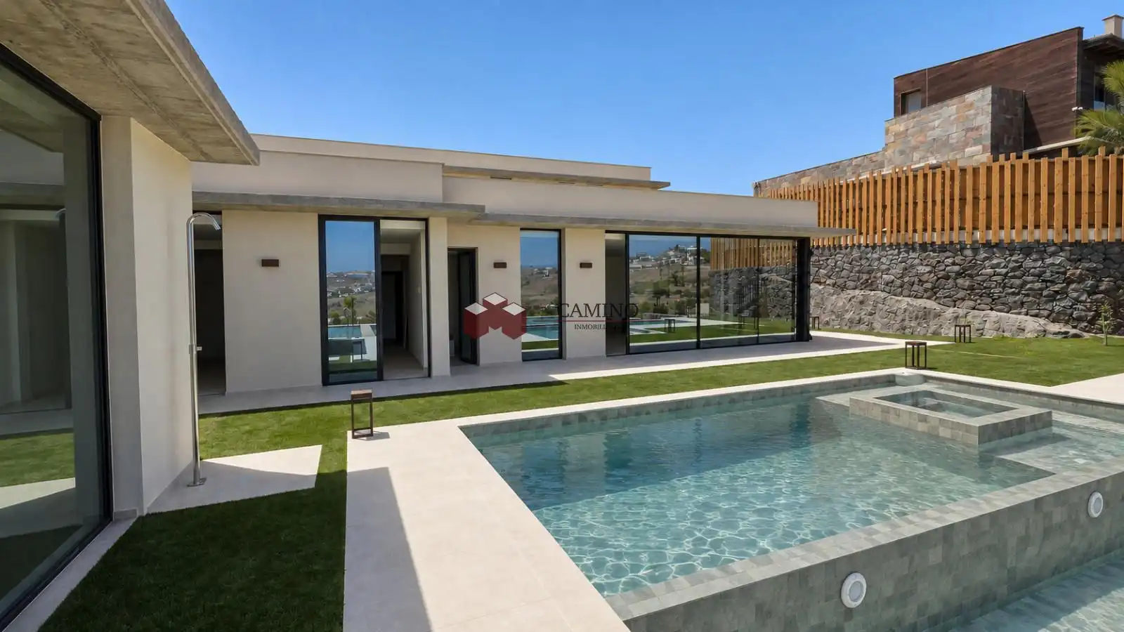 Vista exterior de Casa o chalet en venta en San Bartolomé de Tirajana con Aire acondicionado, Terraza y Piscina