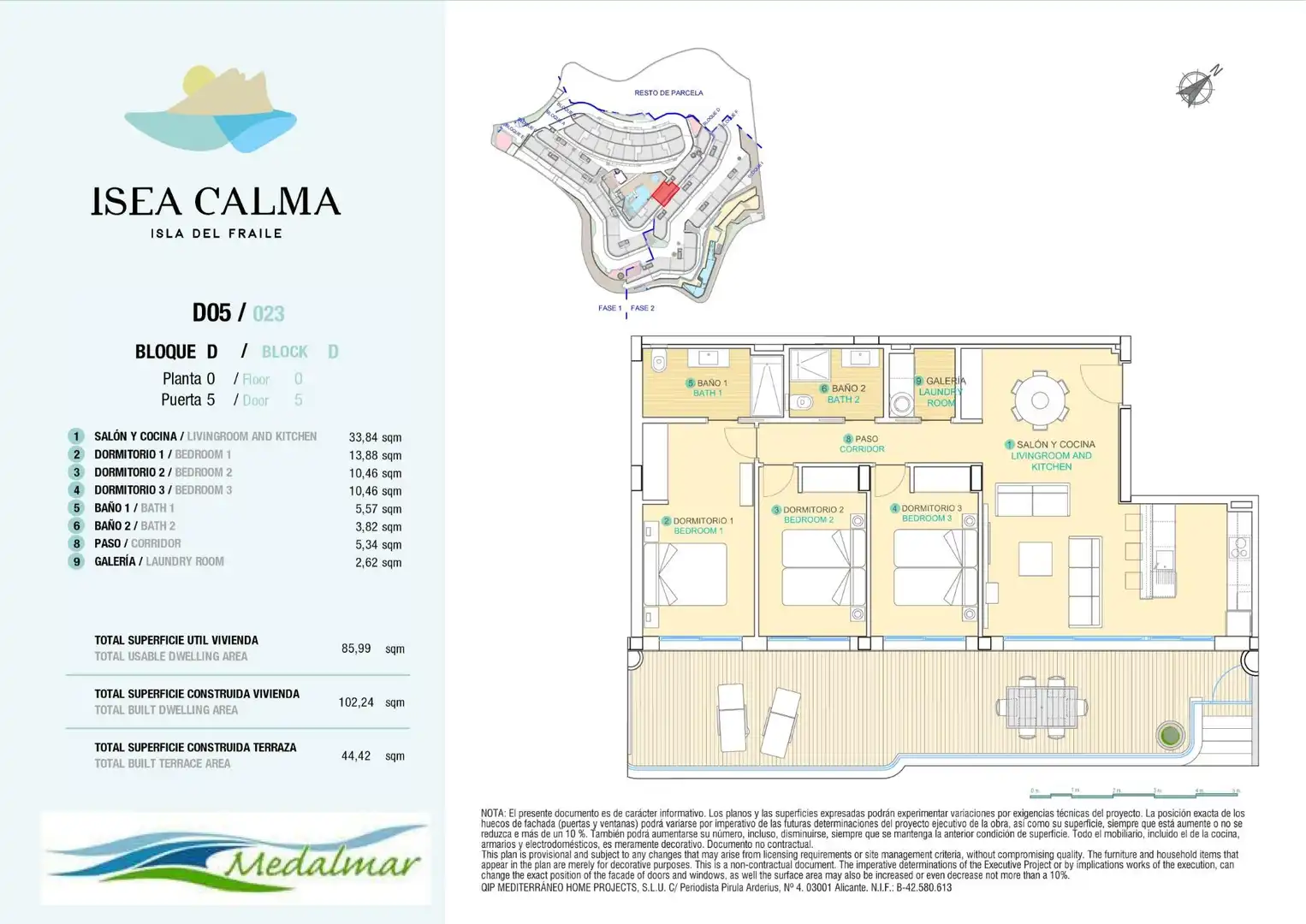 Mini appartamento con terrazza in vendita a Isla del Fraile, imagen 9