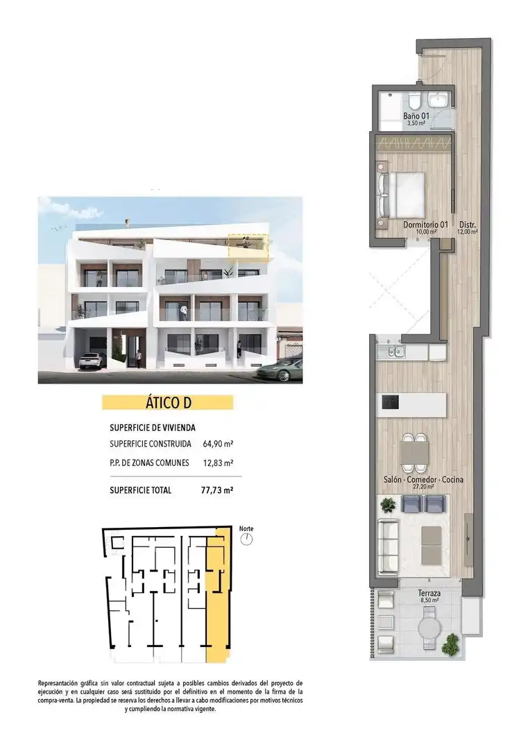 Penthouse with pool for sale in N/A, imagen 12