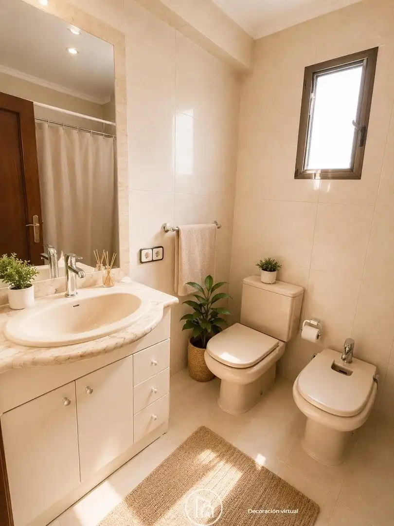 Bathroom of Flat for sale in Valencia  with Air Conditioner, Heating and Balcony