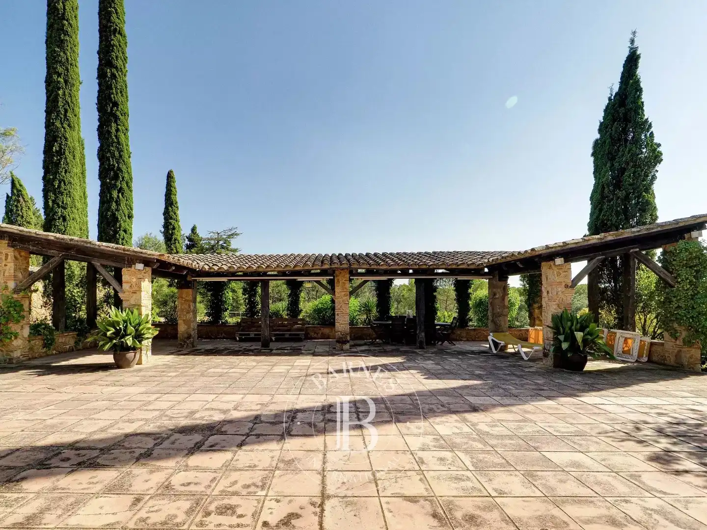 Jardí de Finca rústica en venda en Caldes de Malavella amb Calefacció, Piscina i Internet