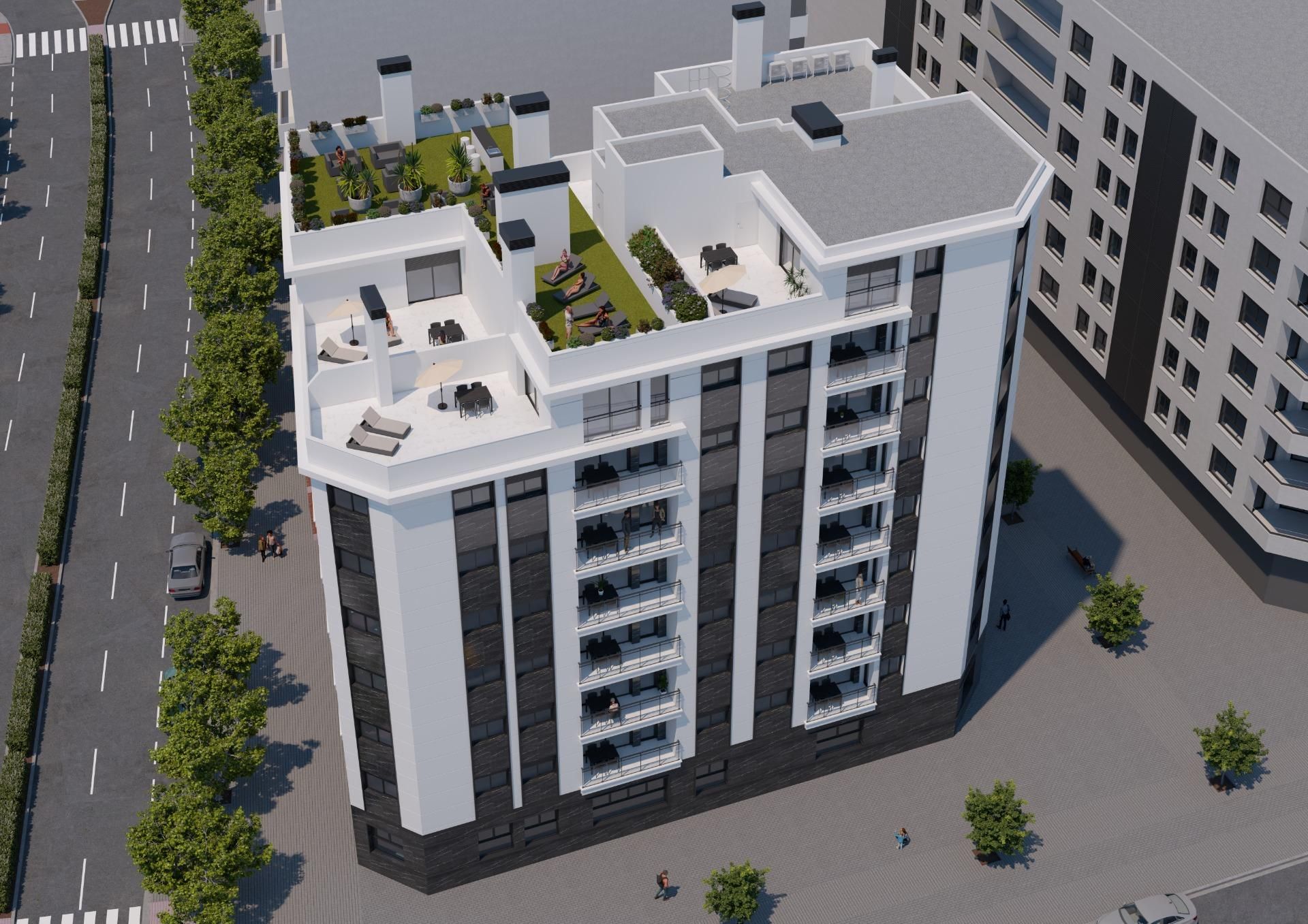 Vista exterior de Pis en venda en Castellón de la Plana / Castelló de la Plana amb Calefacció, Terrassa i Traster