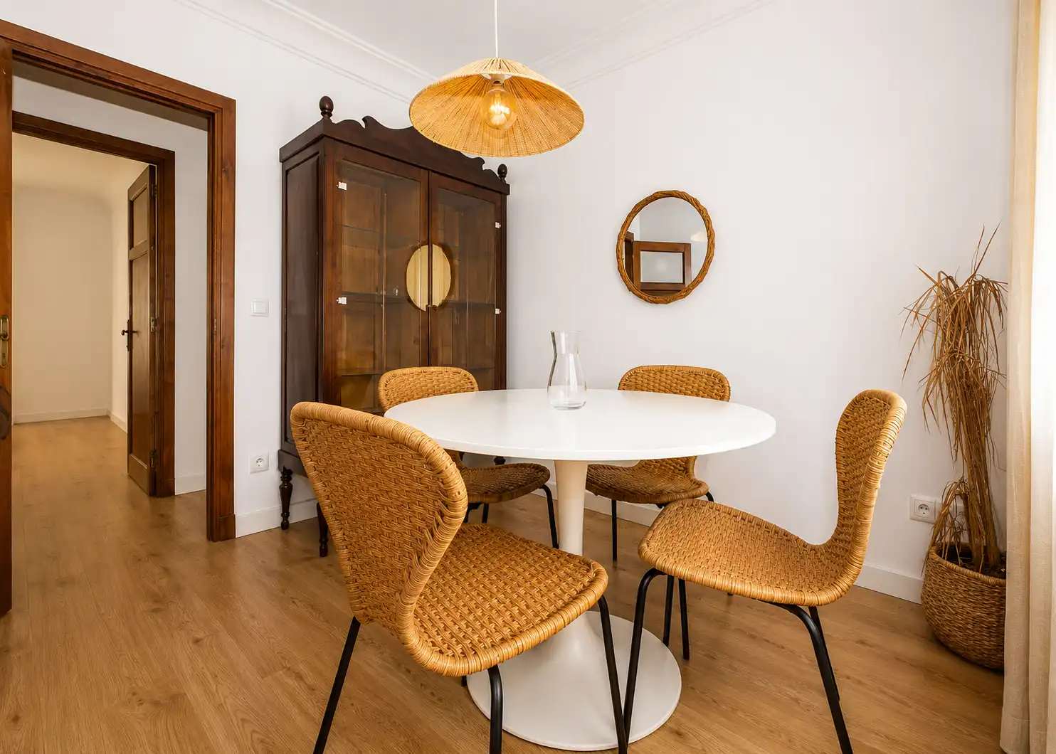 Dining room of Flat for rent in Santander  with Heating, Terrace and Furnished