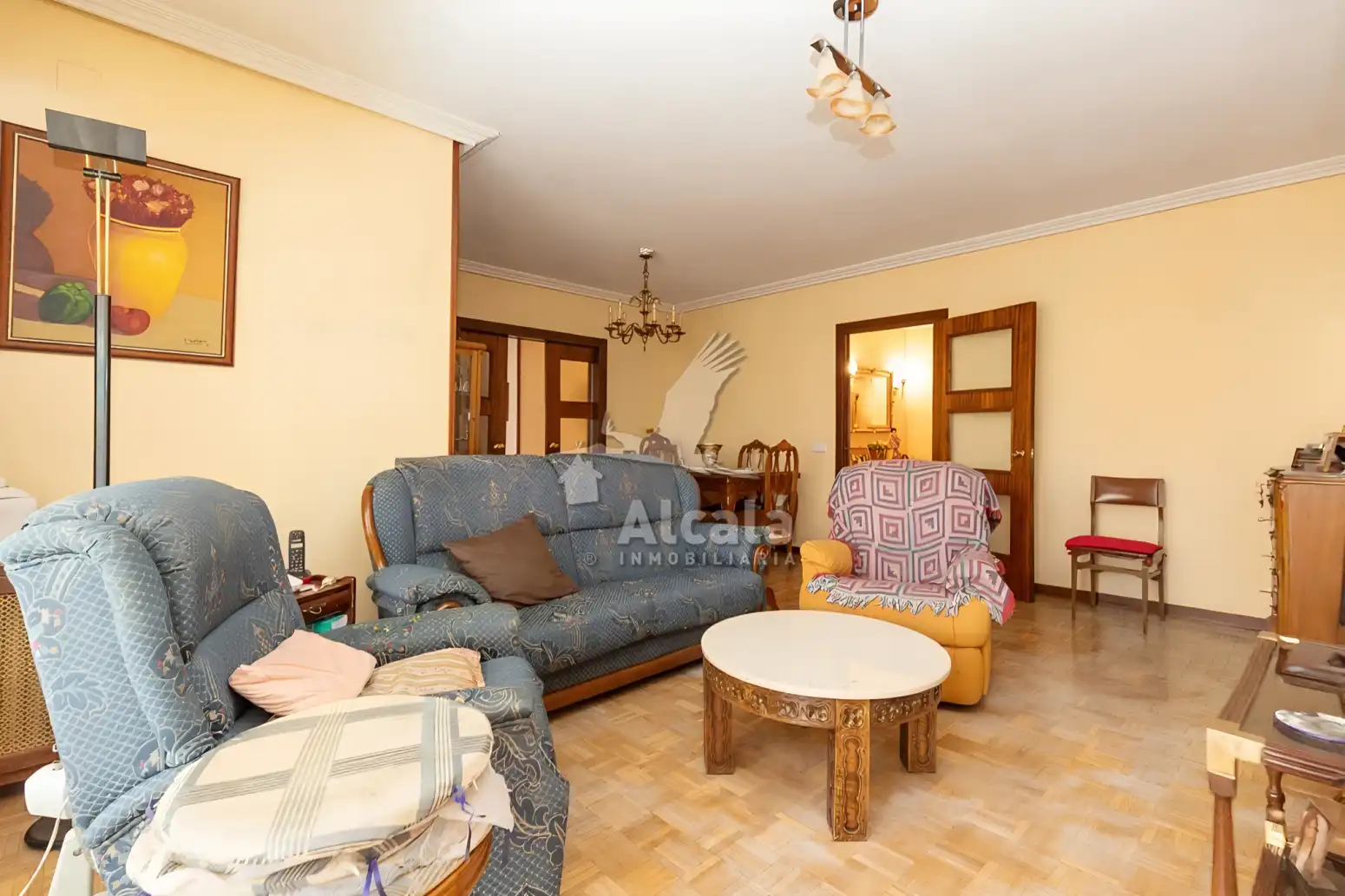 Sala de estar de Piso en venta en Alcalá de Henares con Calefacción, Jardín privado y Parquet