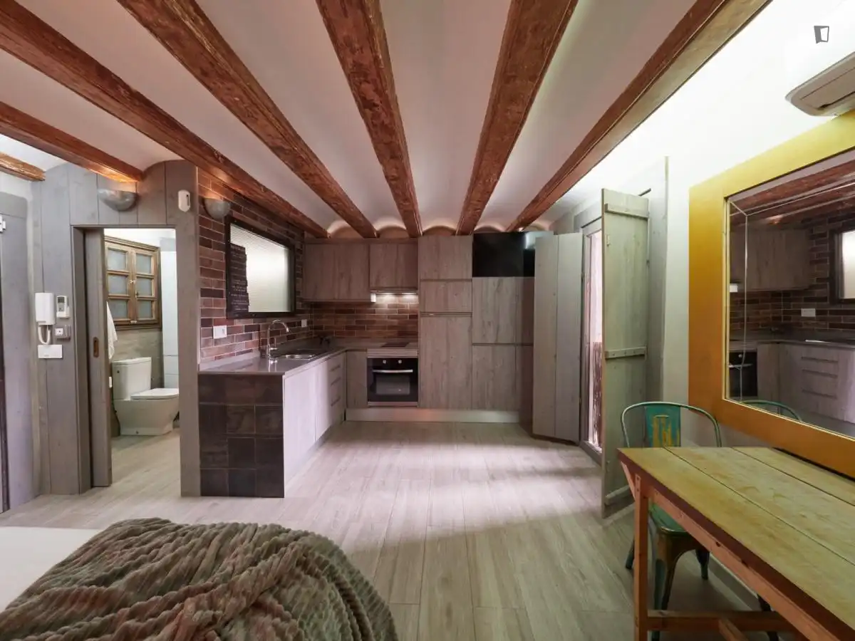 Estudio de alquiler en El Raval