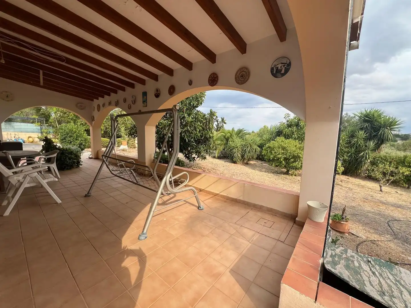 Terraza de Finca rústica en venta en Inca con Aire acondicionado y Jardín privado