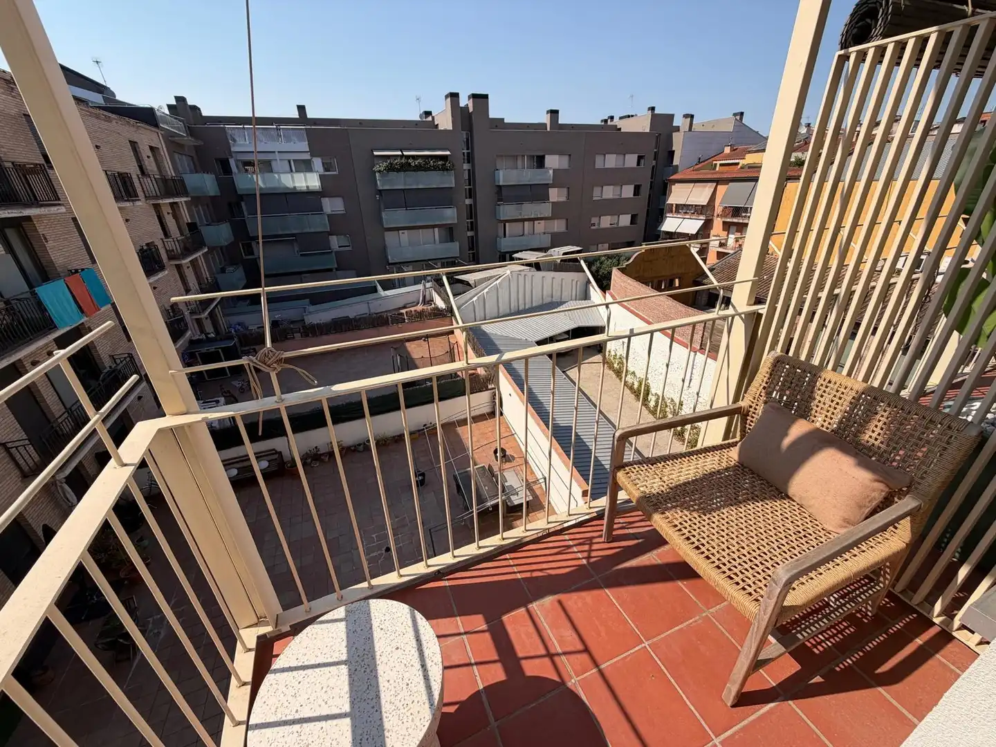 Terraza de Piso de alquiler en Girona con Aire acondicionado, Calefacción y Amueblado
