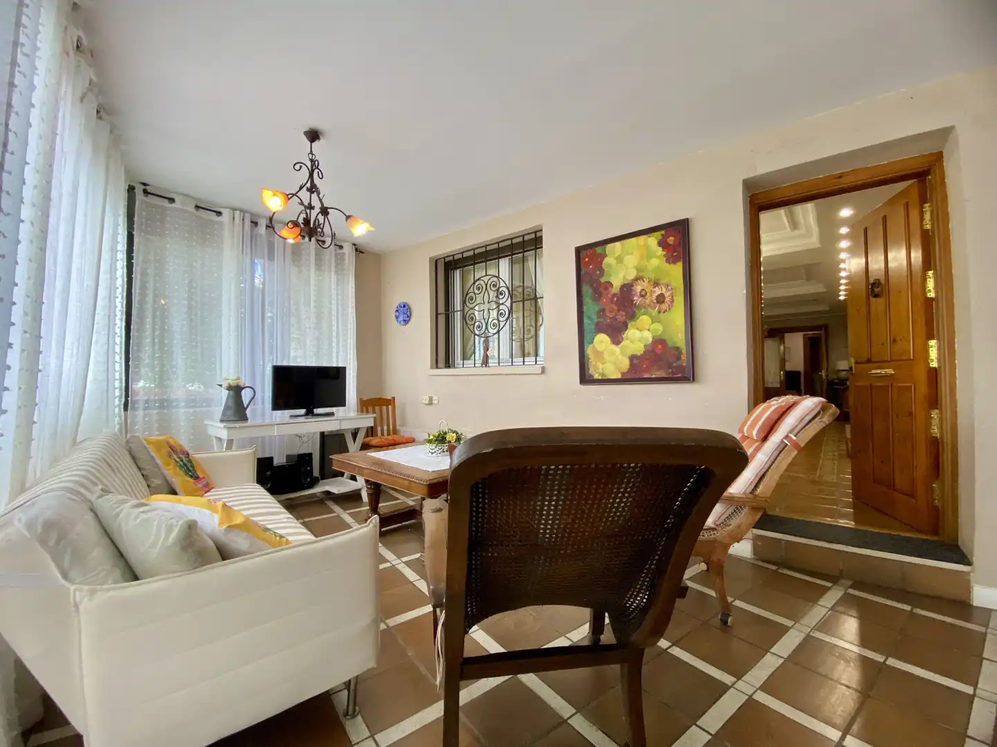 Sala de estar de Casa o chalet en venta en Lanciego / Lantziego con Calefacción, Jardín privado y Parquet