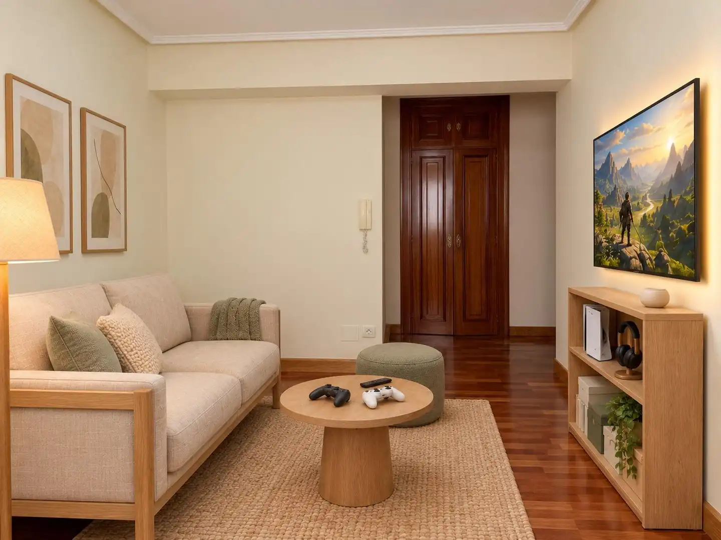 Sala de estar de Piso en venta en A Coruña Capital  con Calefacción