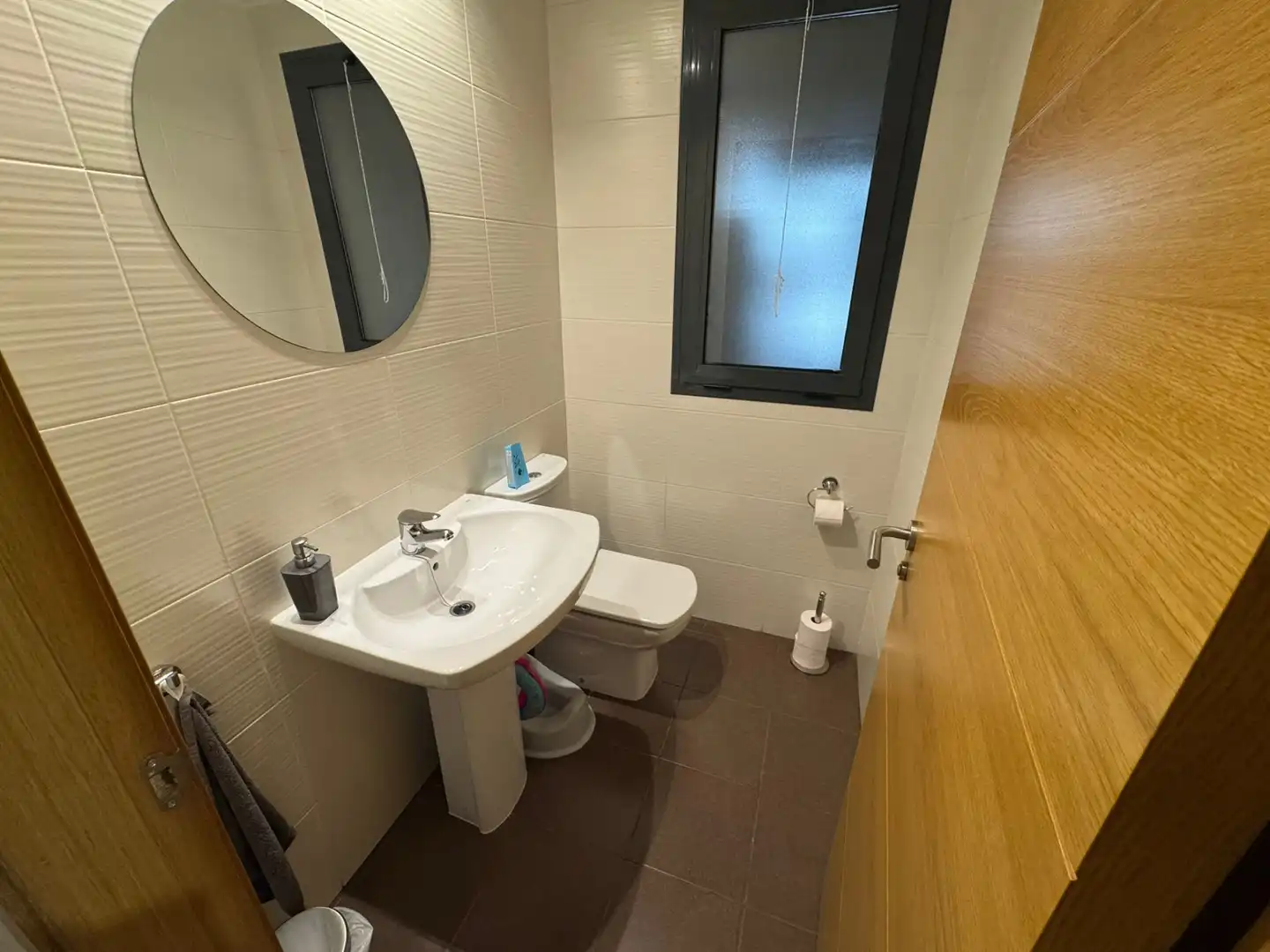 Baño de Casa adosada en venta en San Jorge / Sant Jordi con Aire acondicionado, Parquet y Terraza