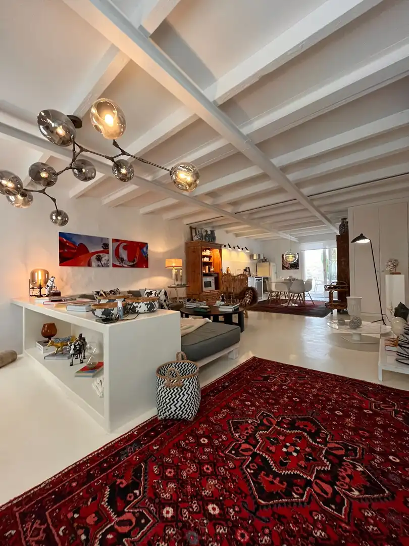 Wohnzimmer von Country house zum Verkauf in Es Migjorn Gran mit Klimaanlage, Heizung und Privatgarten