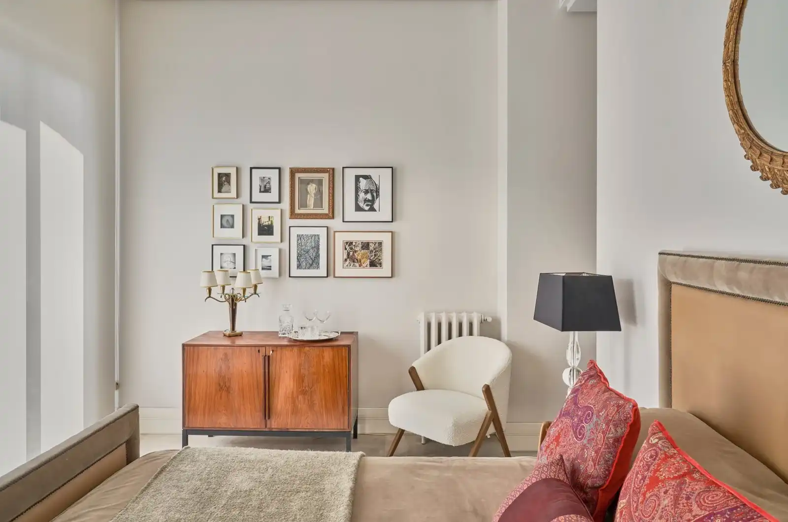 Sala de estar de Apartamento de alquiler en Madrid con Aire acondicionado, Calefacción y Amueblado