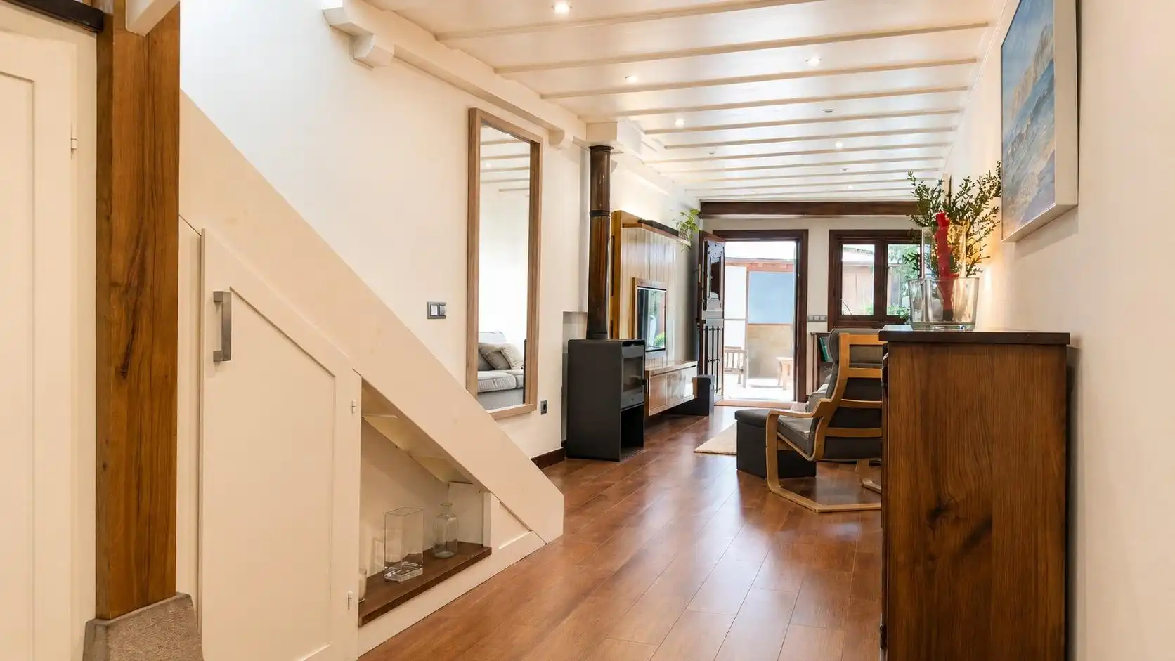 Wohnzimmer von Haus oder Chalet zum Verkauf in Comillas (Cantabria) mit Heizung und Balkon