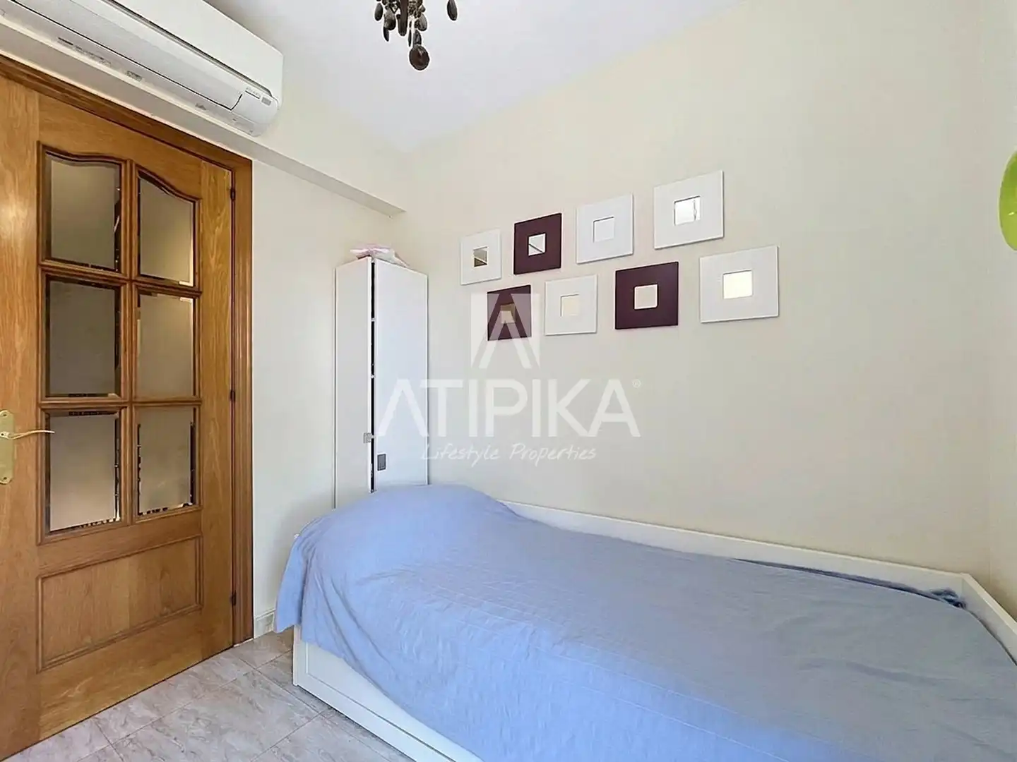 Schlafzimmer von Wohnung zur Miete in Castelldefels mit Klimaanlage, Heizung und Terrasse