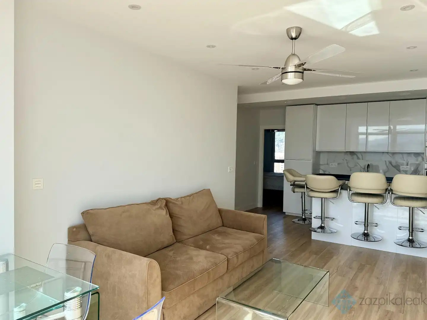 Living room of Flat for rent in Bilbao   with Heating and Furnished