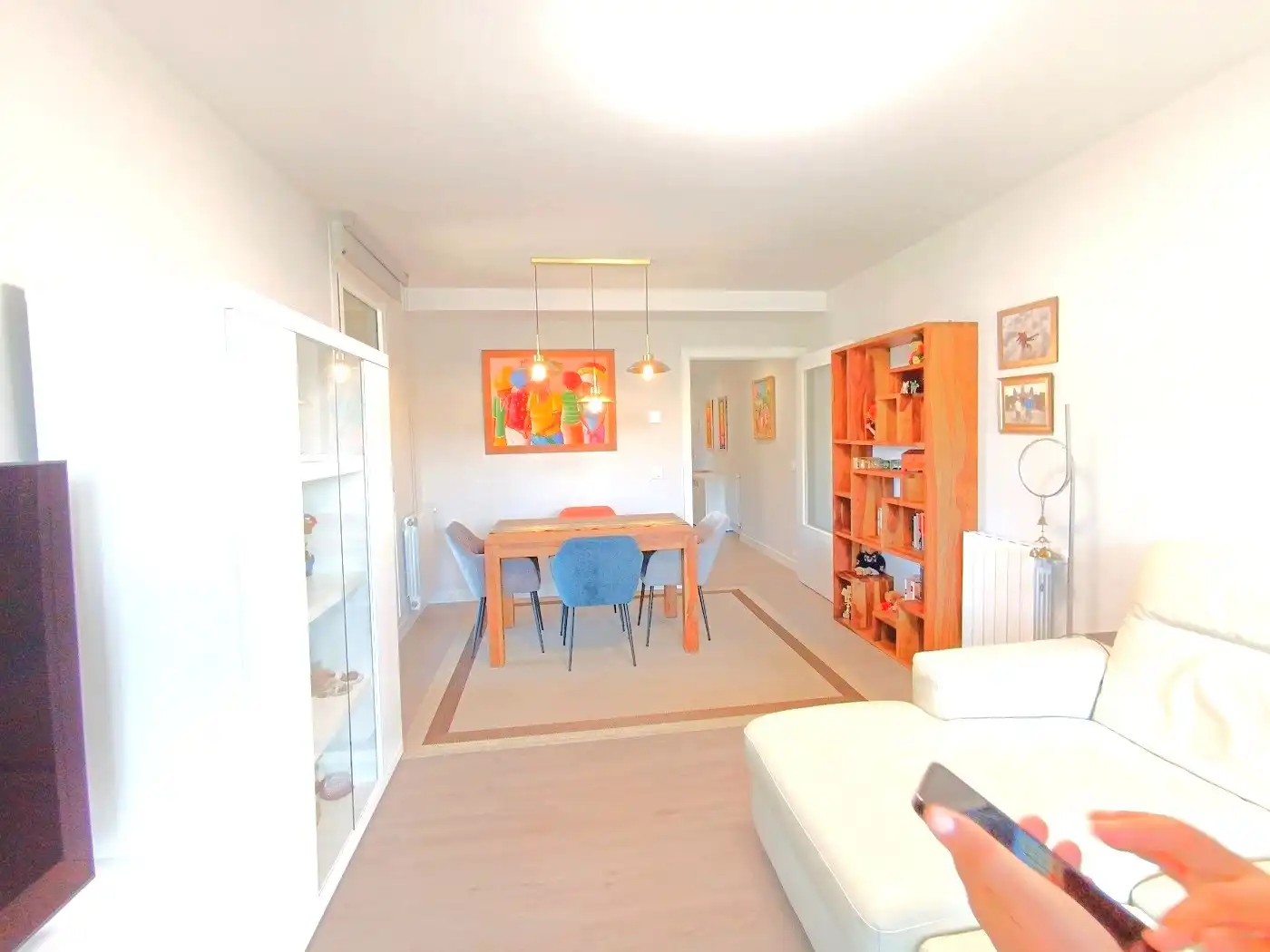 Sala de estar de Piso en venta en Urduliz con Jardín privado, Terraza y Amueblado