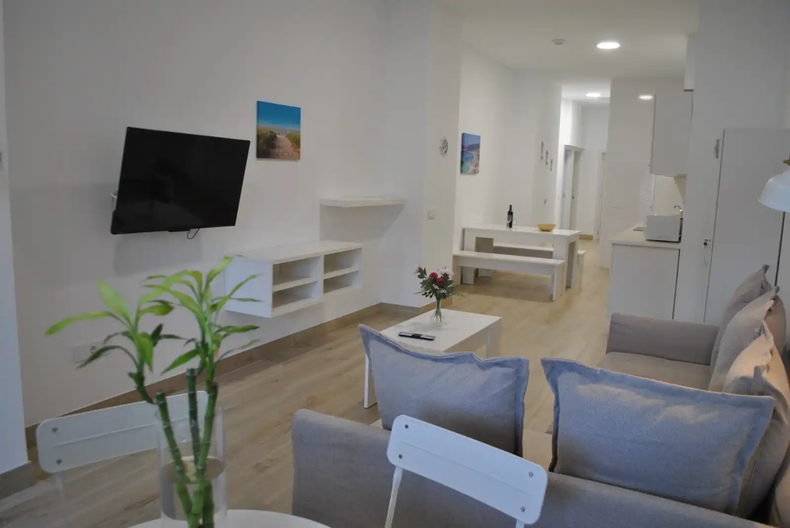 Living room of Flat for rent in Gáldar  with Terrace, Furnished and Washing machine