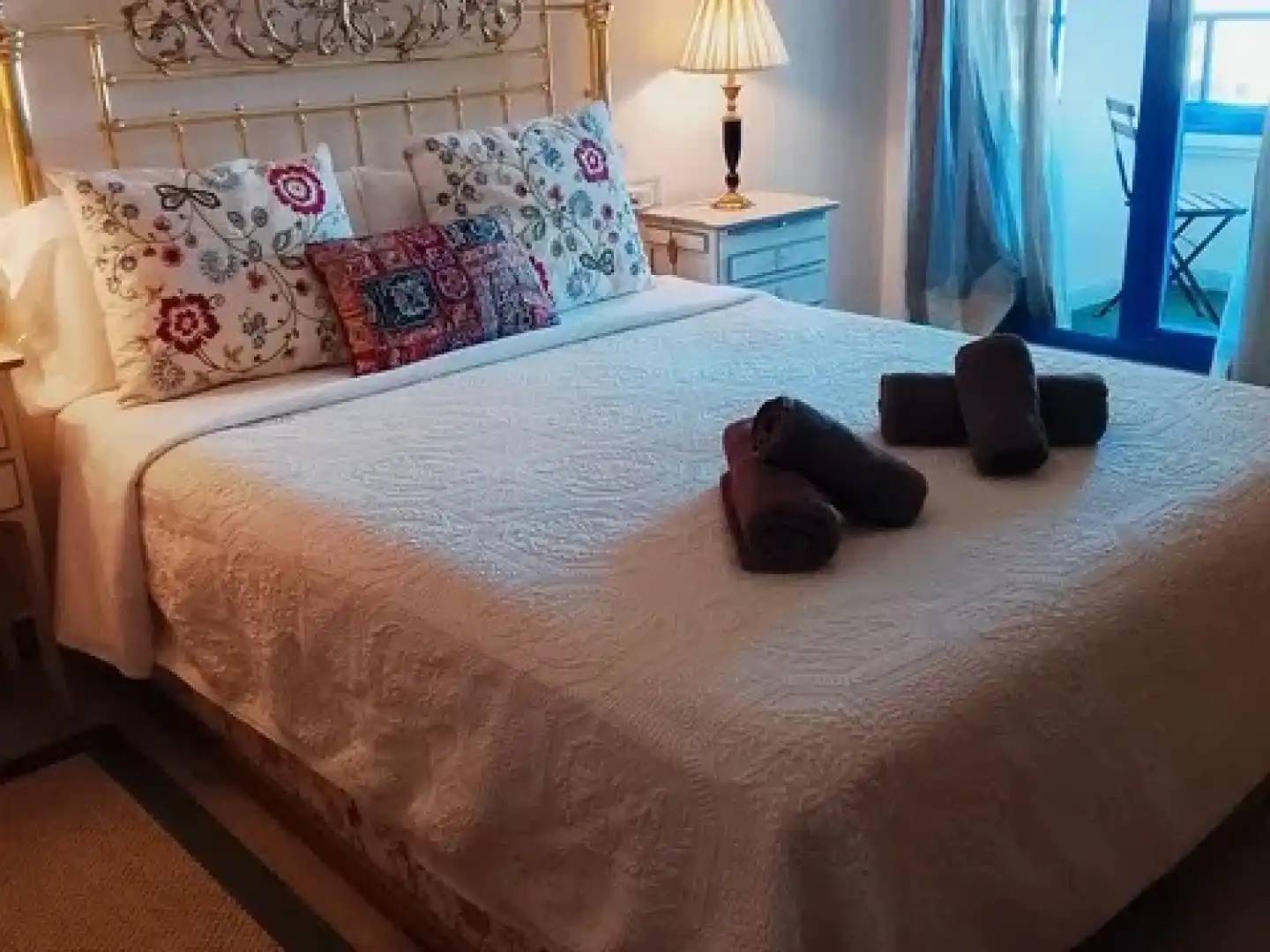 Dormitori de Pis de lloguer en Málaga amb Aire condicionat, Moblat i Rentadora