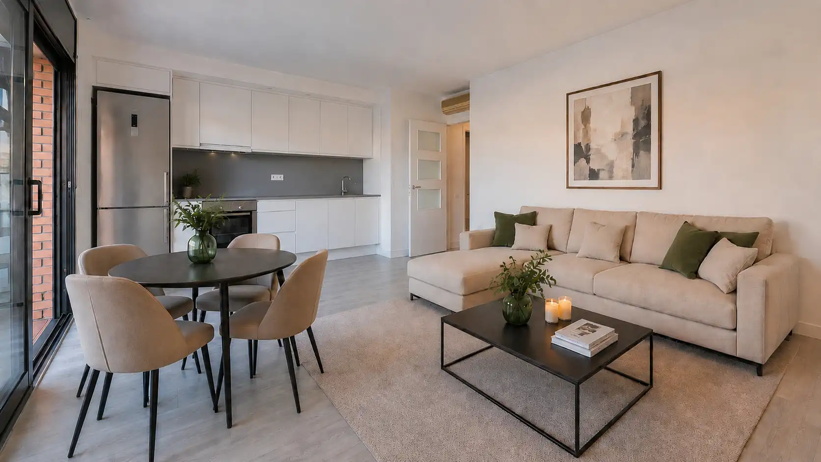 Sala de estar de Ático en venta en Cunit con Aire acondicionado, Parquet y Terraza