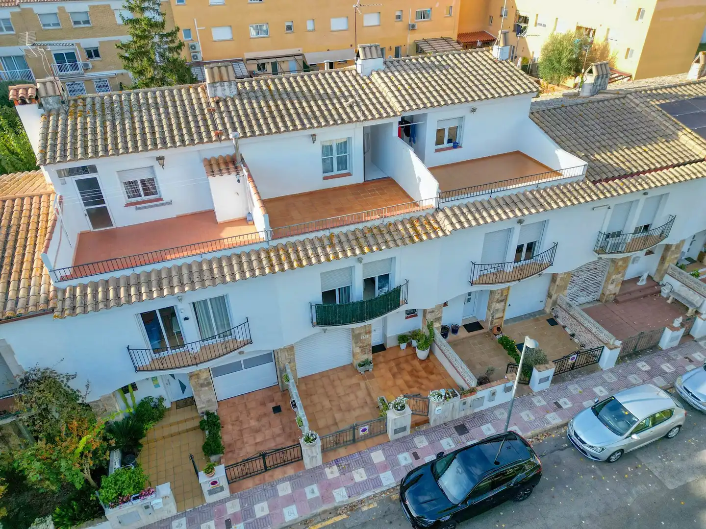 Vista exterior de Casa adosada en venta en Santa Cristina d'Aro con Calefacción, Jardín privado y Terraza