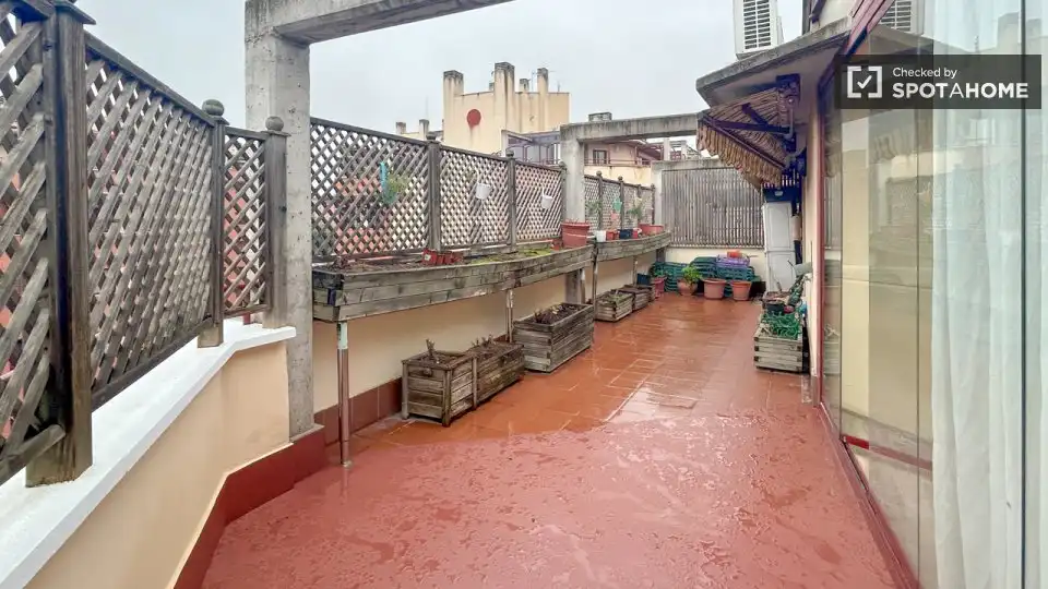Terrace of Flat for rent in Madrid  with Air Conditioner, Heating and Furnished