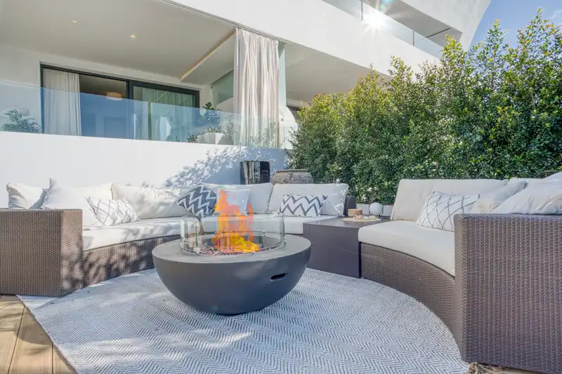 Terrassa de Apartament en venda en Marbella amb Aire condicionat, Calefacció i Jardí privat