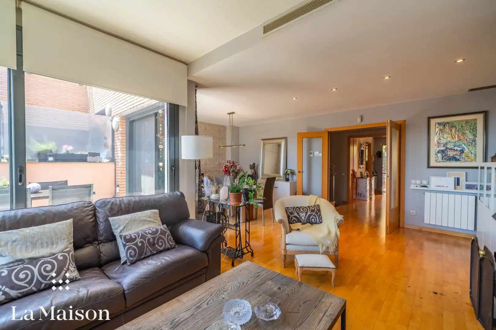 Sala de estar de Casa adosada en venta en Cabrils con Aire acondicionado, Calefacción y Jardín privado