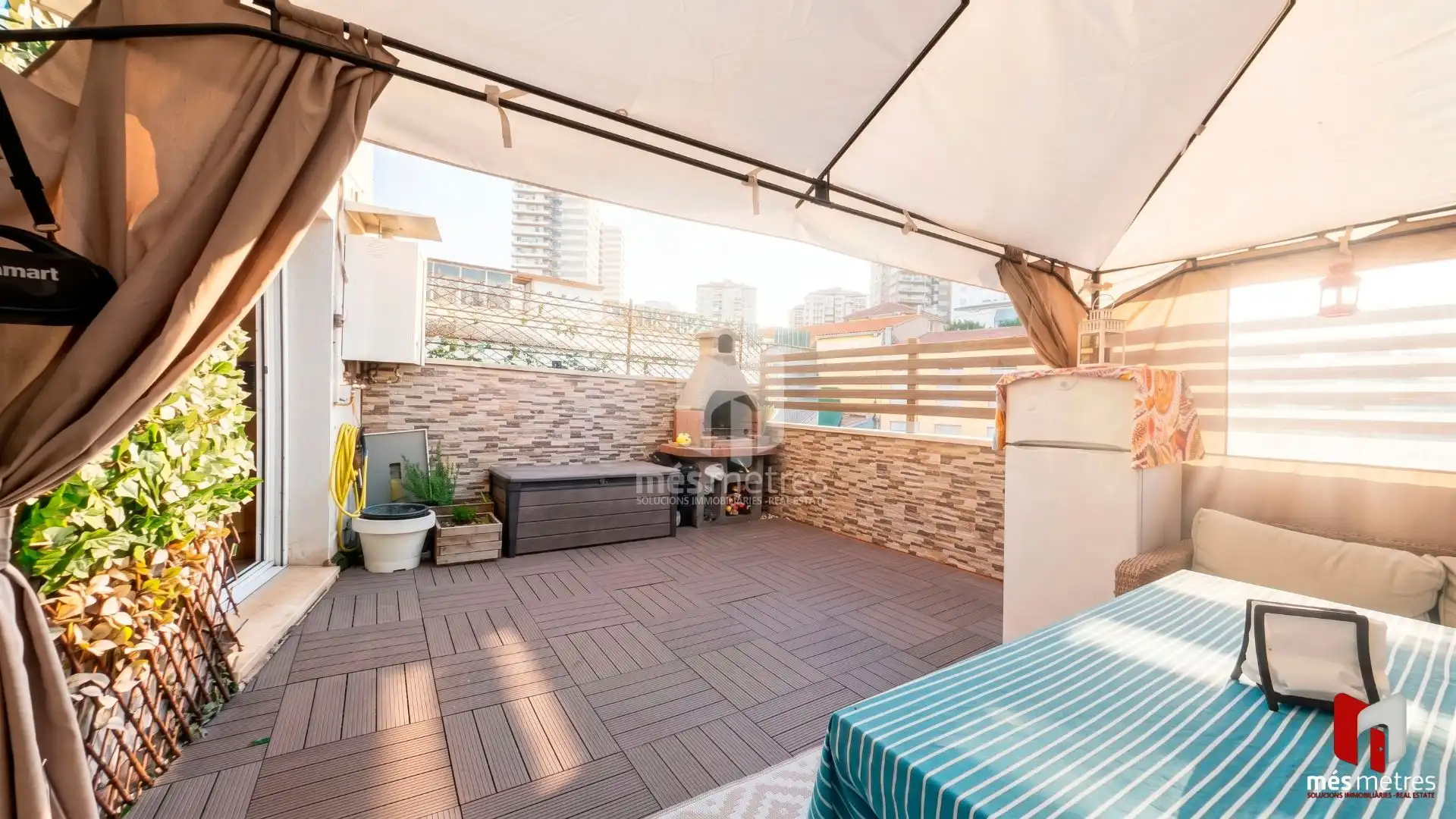 Terrace of Flat for sale in Montgat  with Air Conditioner, Heating and Private garden