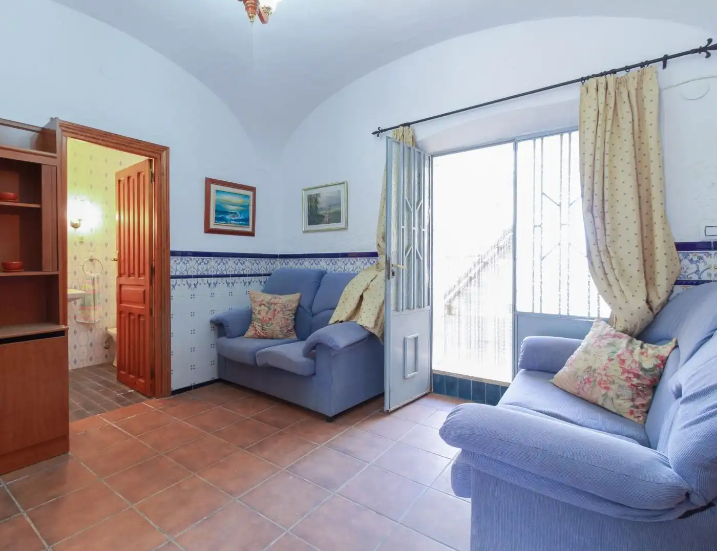 Sala de estar de Finca rústica en venta en Salvatierra de los Barros con Jardín privado, Terraza y Trastero
