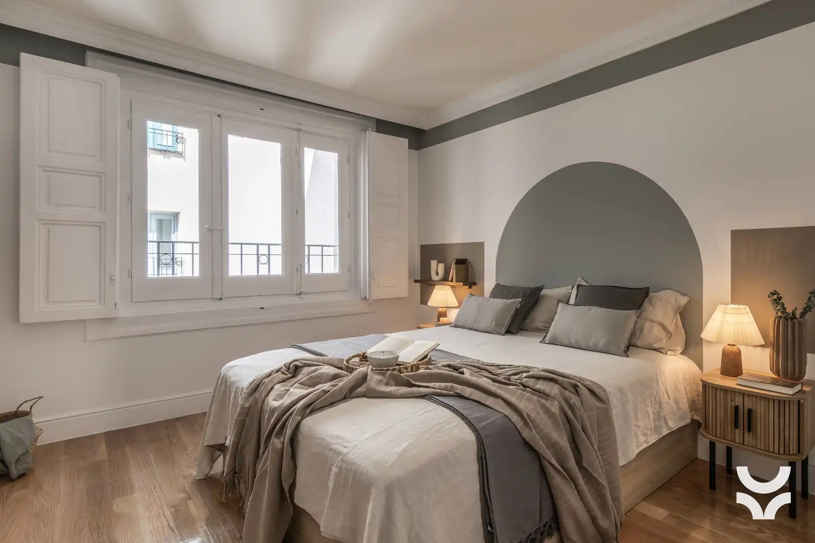 Bedroom of Apartments for rent in Madrid  with Air Conditioner, Heating and Furnished
