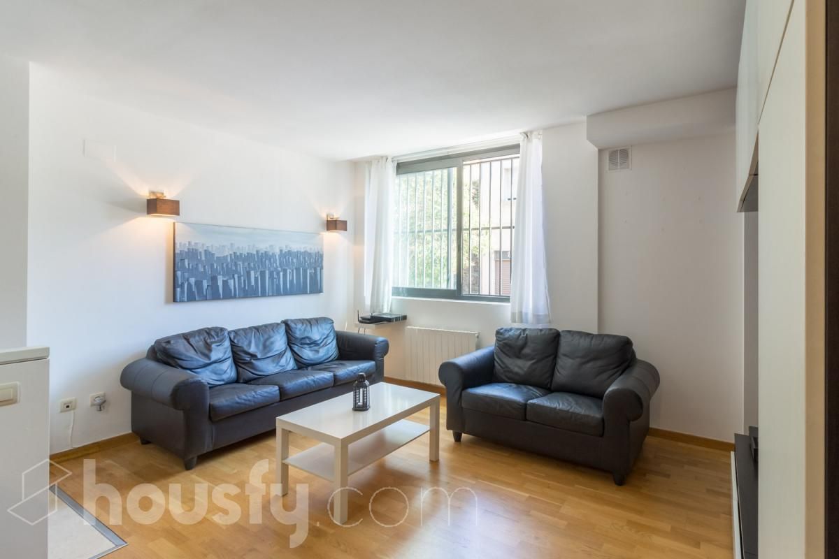 Sala d'estar de Planta baixa de lloguer en  Barcelona Capital amb Calefacció i Moblat