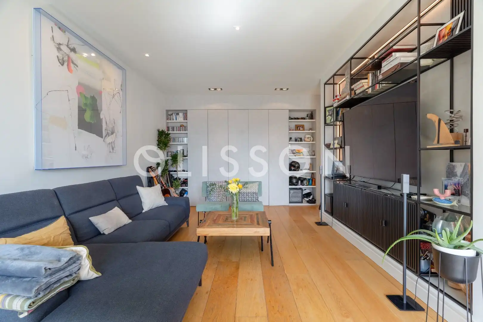 Sala de estar de Ático en venta en Madrid con Aire acondicionado, Calefacción y Terraza