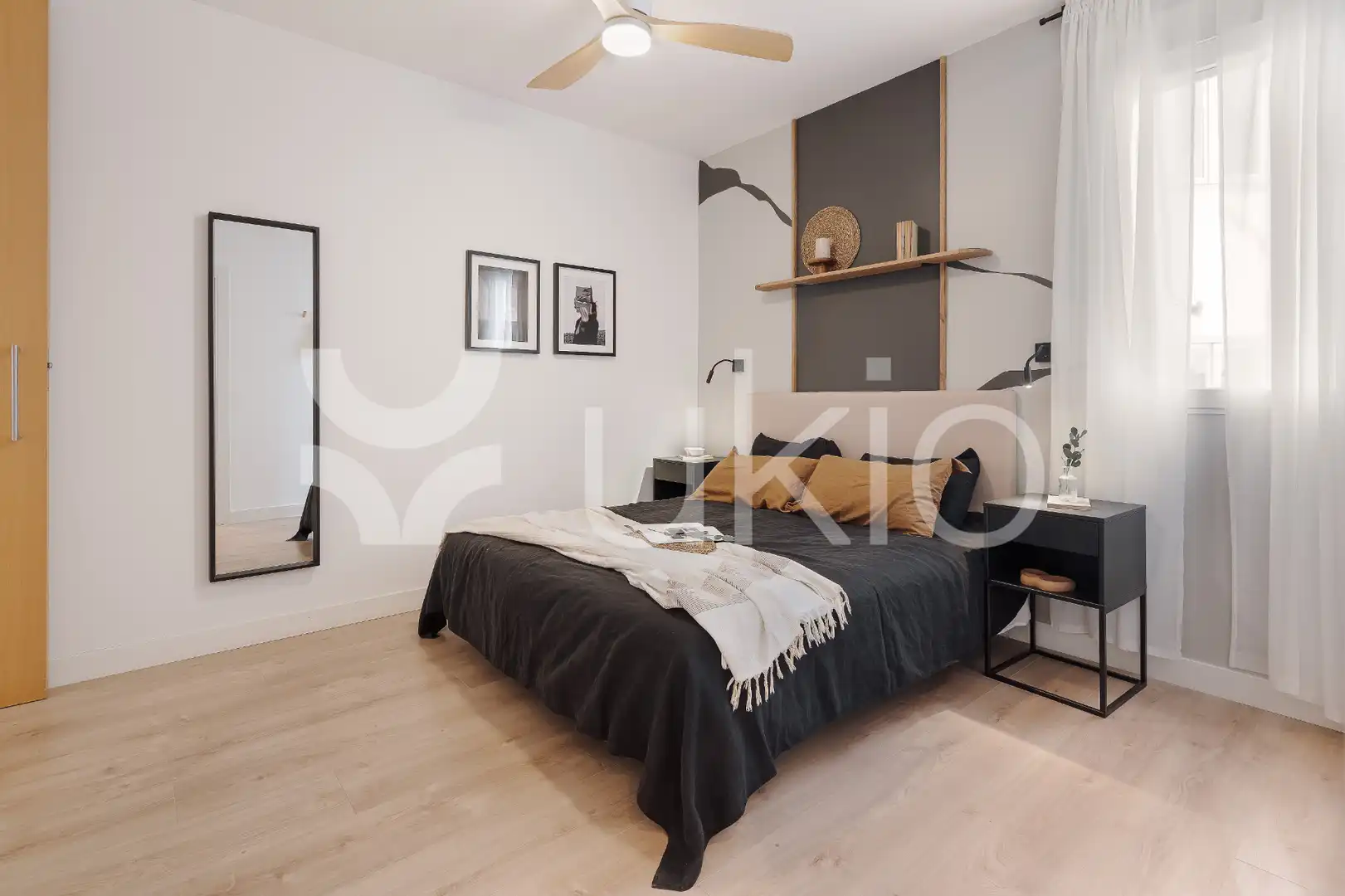 Habitación de Apartamento de alquiler en Madrid con Aire acondicionado, Calefacción y Amueblado