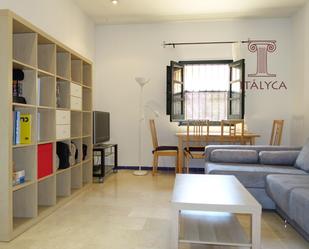 Living room of Flat for sale in  Sevilla Capital  with Air Conditioner, Heating and Parquet flooring