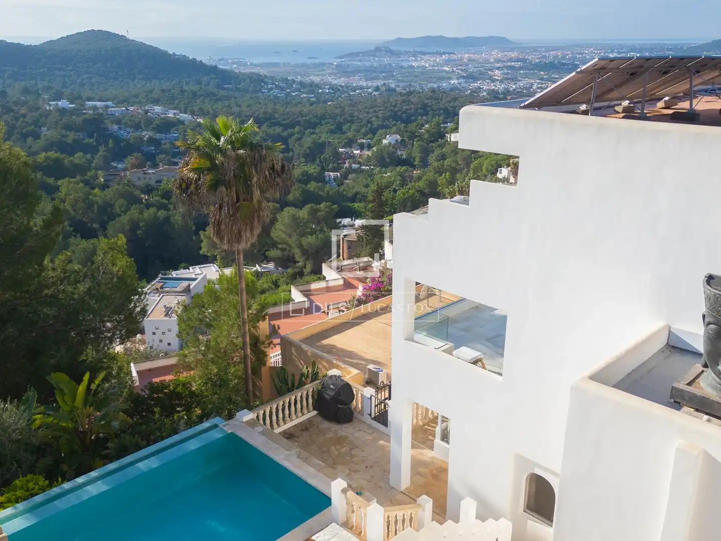 Exterior view of Houses for sale in Santa Eulària des Riu  with Air Conditioner, Heating and Private garden