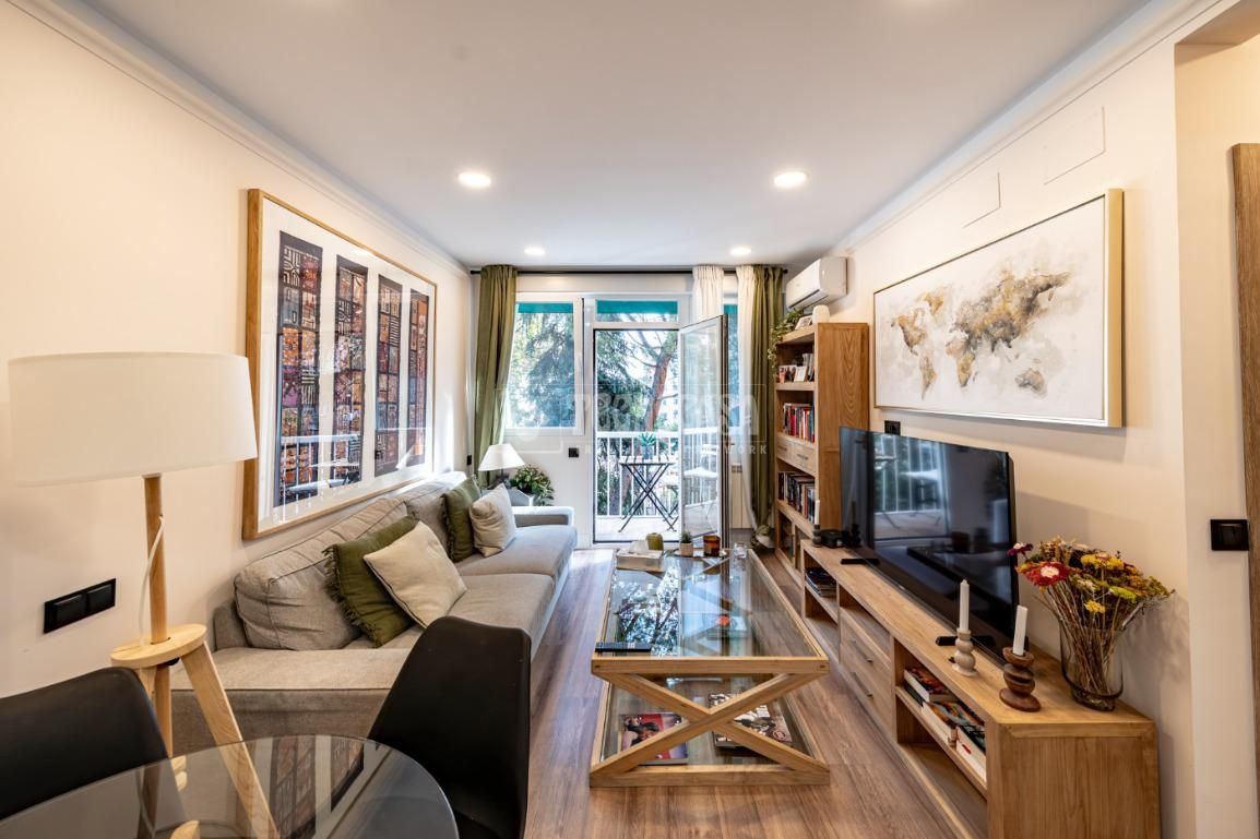 Living room of Flat for sale in  Madrid Capital  with Air Conditioner and Heating