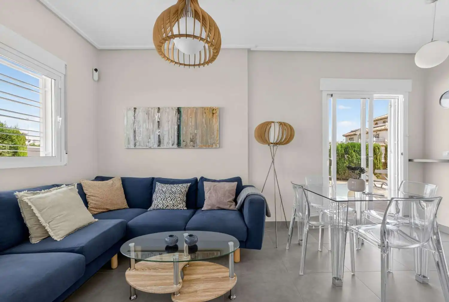 Sala de estar de Casa adosada en venta en Orihuela con Aire acondicionado, Calefacción y Terraza