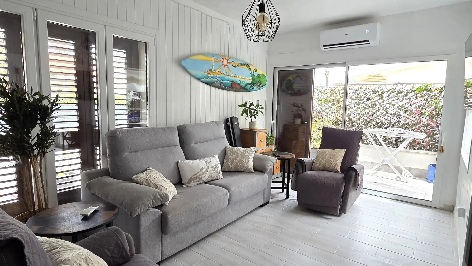 Living room of Houses for sale in Cartagena  with Air Conditioner, Private garden and Terrace