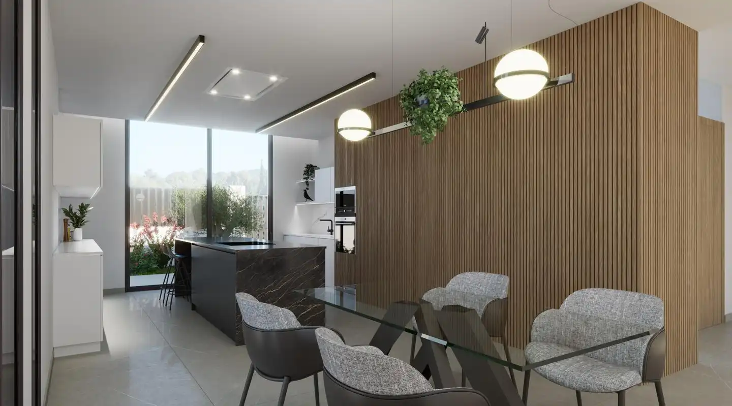 Kitchen of Houses for sale in La Nucia  with Private garden, Terrace and Swimming Pool